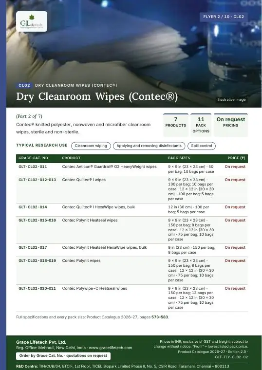 Dry Cleanroom Wipes (Contec®) — flyer 2 of 10