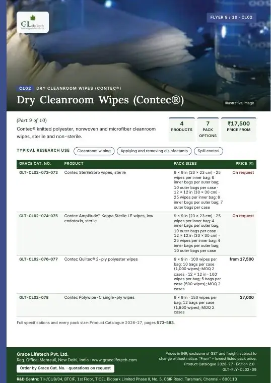 Dry Cleanroom Wipes (Contec®) — flyer 9 of 10