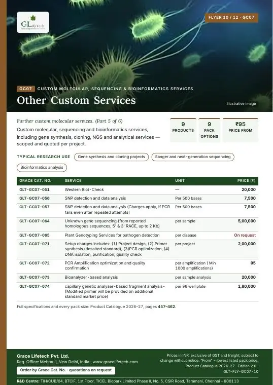 Custom Molecular, Sequencing & Bioinformatics Services — flyer 10 of 12