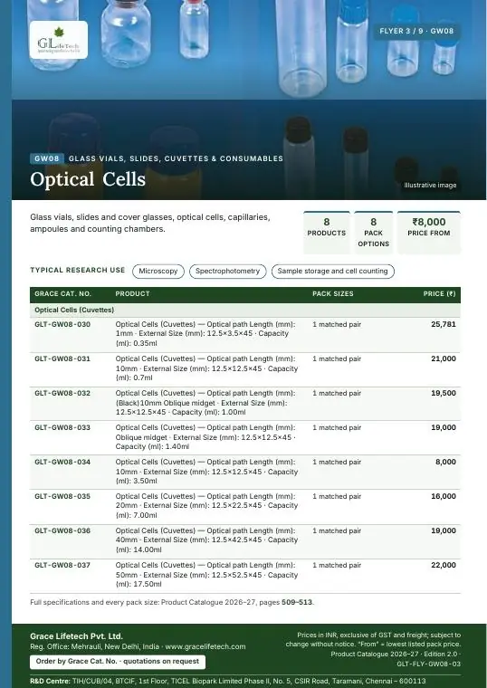 Glass Vials, Slides, Cuvettes & Consumables — flyer 3 of 9
