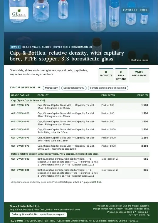 Glass Vials, Slides, Cuvettes & Consumables — flyer 8 of 9