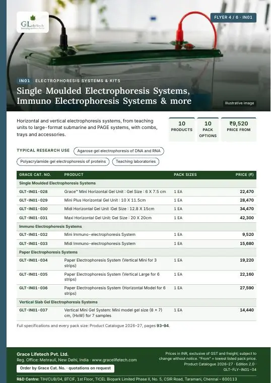 Electrophoresis Systems & Kits — flyer 4 of 6