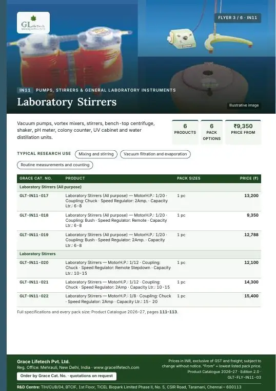 Pumps, Stirrers & General Laboratory Instruments — flyer 3 of 6