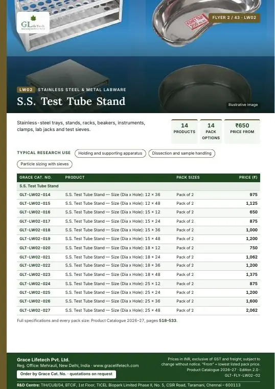 Stainless Steel & Metal Labware — flyer 2 of 43