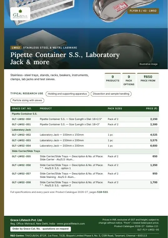 Stainless Steel & Metal Labware — flyer 5 of 43