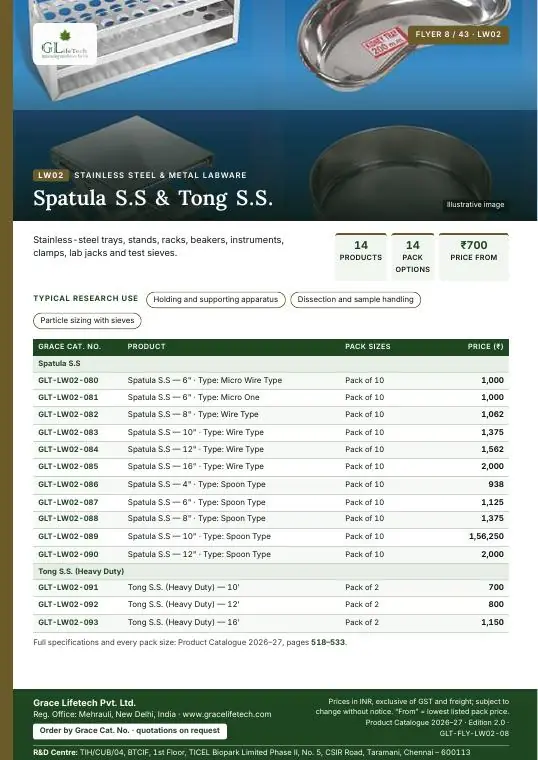 Stainless Steel & Metal Labware — flyer 8 of 43