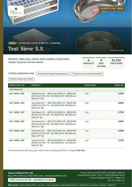 Stainless Steel & Metal Labware — flyer 37 of 43