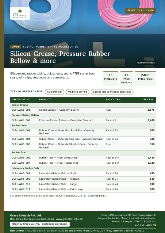 Tubing, Rubber & PTFE Accessories — flyer 1 of 11