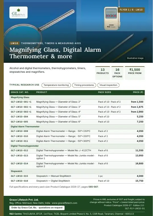 Thermometers, Timers & Measuring Aids — flyer 1 of 6