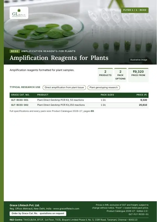 Amplification Reagents for Plants — flyer 1 of 1